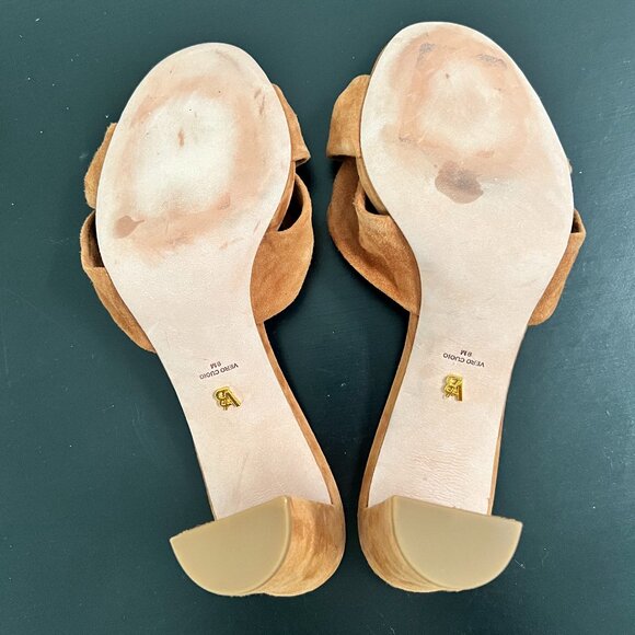 NWOB NEW Veronica Beard Ganita Sandal Block Knotted Suede Heel 9 - Picture 12 of 12